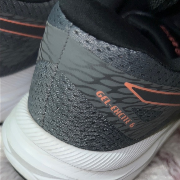 Asics Gray and Black Athletic Shoes with‎ Breathable Mesh - Picture 16 of 16